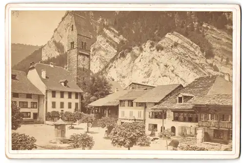 Fotografie Ad. Braun & Co., Dornach / Alsace, Ansicht Interlaken, Anciennes maisons a Unterseen