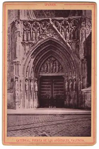 Fotografie unbekannter Fotograf, Ansicht Valenzia - Valencia, Catedral Puerta De Los Apostoles