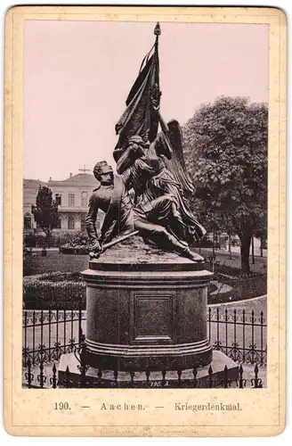 Fotografie Ernst Roepke, Wiesbaden, Ansicht Aachen, Kriegerdenkmal