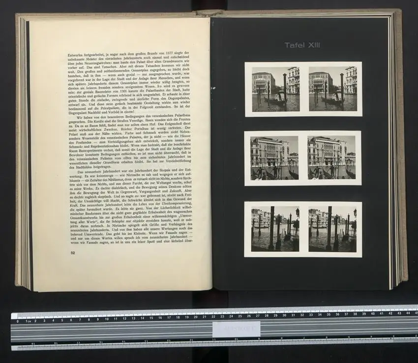 Raumbildalbum mit 60 Raumbildaufnahmen, Ansicht Venedig, 1935, Berlag Otto Schönstein, Grossformat 21 x 30cm 3