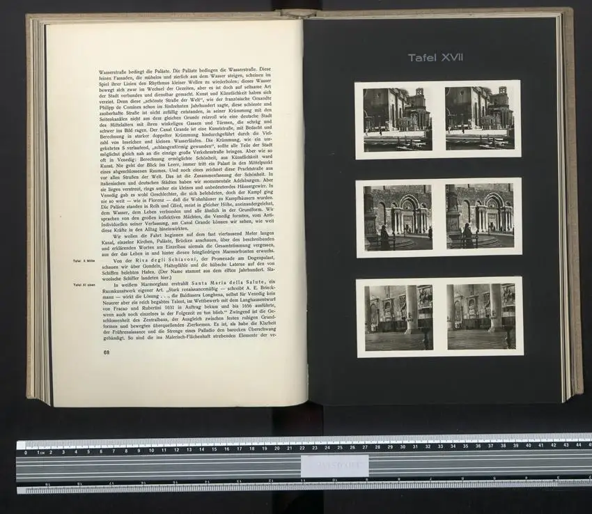 Raumbildalbum mit 60 Raumbildaufnahmen, Ansicht Venedig, 1935, Berlag Otto Schönstein, Grossformat 21 x 30cm 4