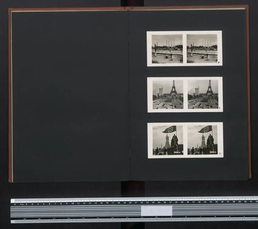 Raumbildalbum 100 Raumbildaufnahmen, Die Weltausstellung Paris 1937, Raumbildbetrachter, Grossformat 20 x 30cm 0