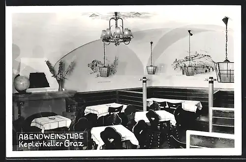 AK Graz, Gasthaus Keplerkeller, Abendweinstube