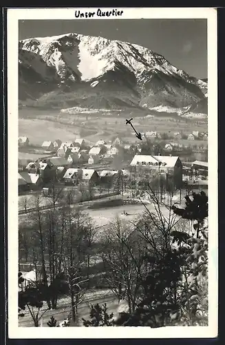 AK Puchberg am Schneeberg, Ortsansicht im Winter