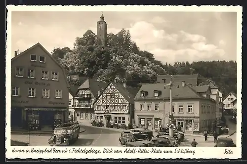 AK Berneck, Blick vom Platz zum Schlossberg
