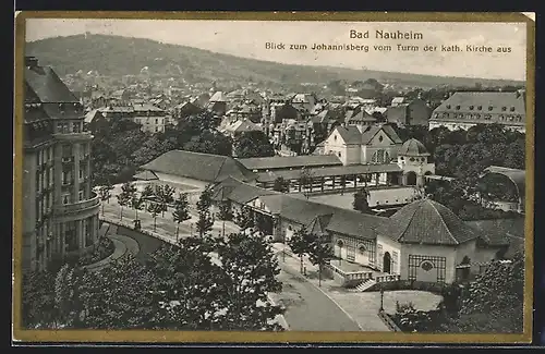 AK Bad Nauheim, Blick zum Johannisberg vom Kirchturm aus