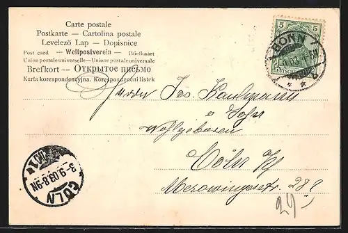 AK Bonn a. Rh., Kaiserplatz und Poppelsdorfer Allee