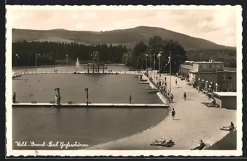 AK Grossschönau i. Sa., Blick auf das Waldstrandbad