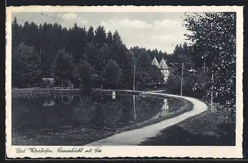 AK Bad Wörishofen, Sonnenbüchl mit See