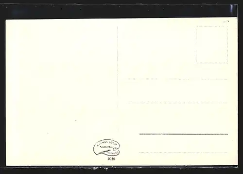 AK Unna, Totalansicht mit alter Stadtmauer