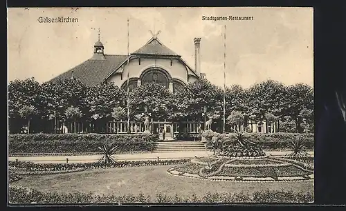 AK Gelsenkirchen, Stadtgarten-Restaurant