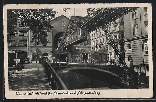 AK Wuppertal-Elberfeld, Schwebebahnhof Döppersberg