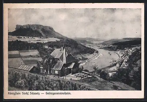 AK Königstein /Sächs. Schweiz, Gebirgsvereinsheim