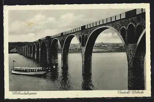AK Körbecke /Möhnesee, Möhnetalsperre, Viaduct bei Körbecke
