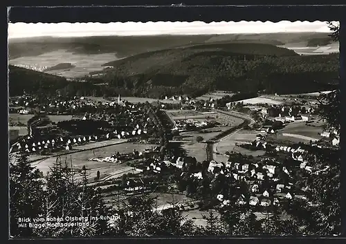 AK Bigge /Hochsauerland, Blick vom hohen Olsberg