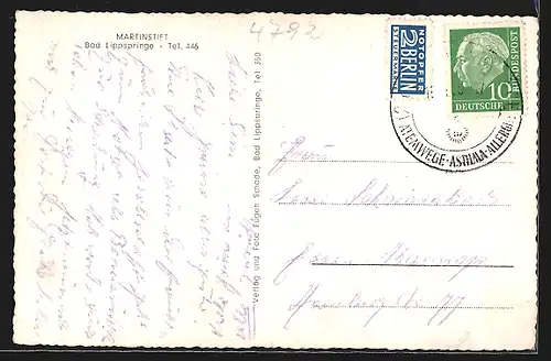 AK Bad Lippspringe, Partie am Martinstift