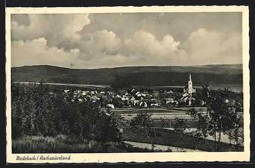 AK Medebach /Hochsauerland, Ortsansicht mit Kirche