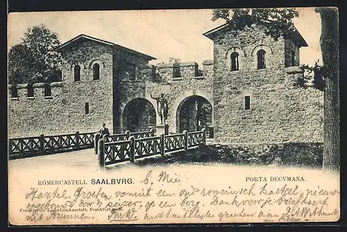 AK Saalburg, Porta Decumana, Römercastell