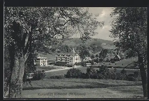 AK Richenthal, Ortspartie mit Kuranstalt