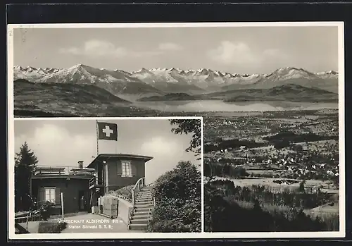 AK Sihlwald, Bergwirtschaft Albishorn, Panorama