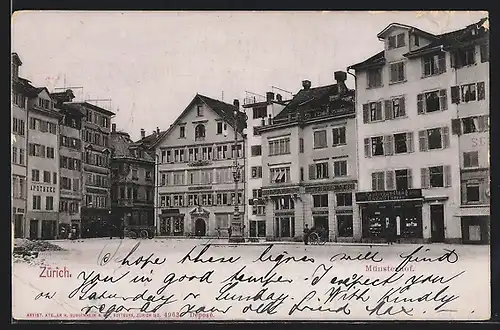 AK Zürich, Geschäfte am Münsterhof