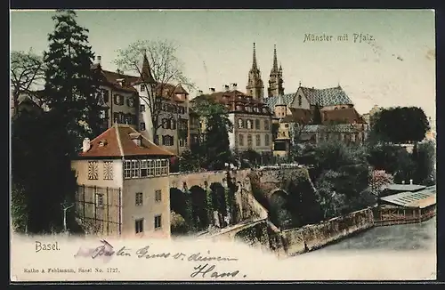 AK Basel, Münster mit Pfalz