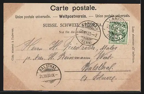 AK Langnau, Blick auf die Ortschaft