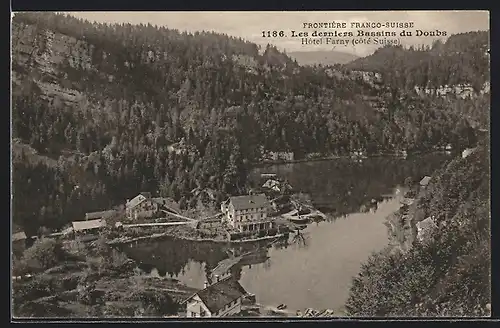 AK Villers-le-Lac, Bassin du Doubs, Hotel Farny
