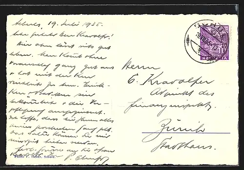 AK Bad-Schuls, Ortsansicht mit Kirche