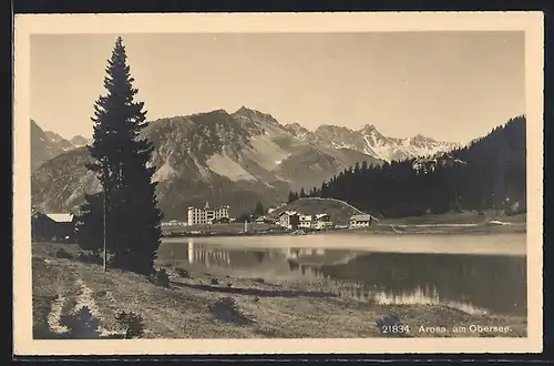 AK Arosa am Obersee, Blick über den See