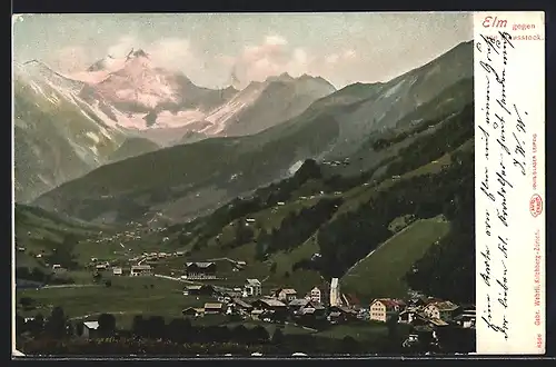 AK Elm, Ortsansicht gegen den Hausstock