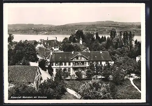 AK Mammern am Untersee, Kuranstalt mit Blick aufs Wasser