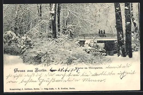 AK Berlin, Winter im Thiergarten