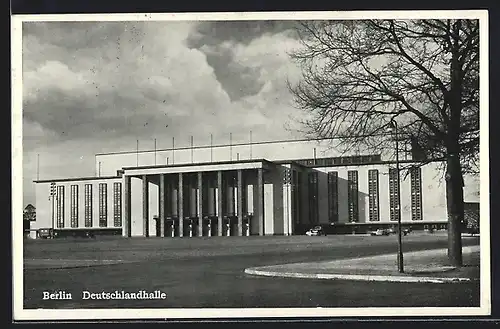 AK Berlin-Charlottenburg, Blick zur Deutschlandhalle