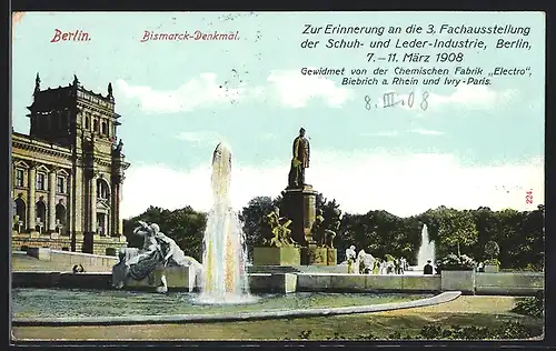 AK Berlin-Tiergarten, Bismarck-Denkmal