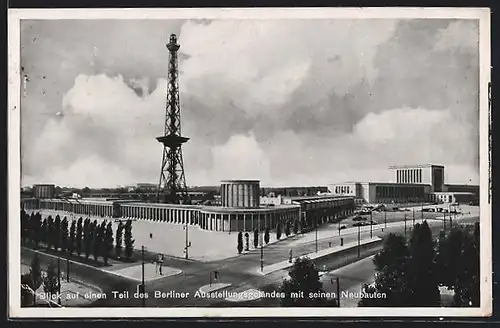 AK Berlin-Charlottenburg, Blick auf einen Teil des Ausstellungsgeländes mit seinen Neubauten