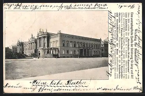AK Berlin, Palais Wilhelm I.