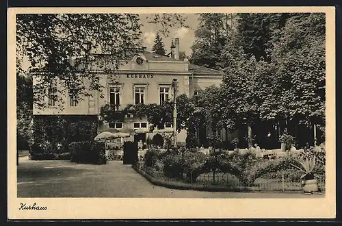 AK Bad Schandau, Kurhaus mit Parkhotel