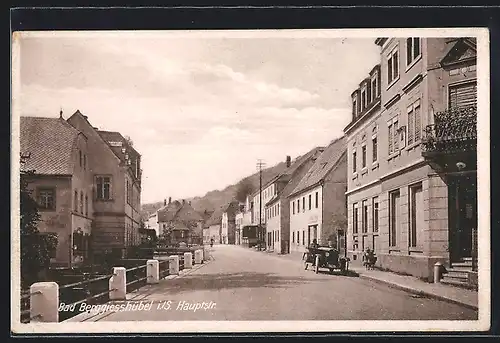 AK Berggiesshübel, Blick in die Hauptstrasse