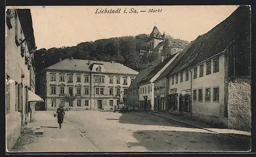 AK Liebstadt i. Sa., Markt