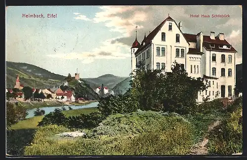 AK Heimbach /Eifel, Hotel Haus Schönblick