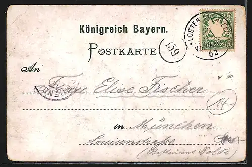 Lithographie Lager Lechfeld, Teilansicht, Soldaten der Feldartillerie mit Kanonen