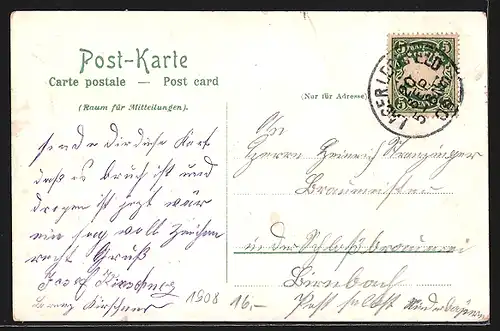 Lithographie Lager Lechfeld, Blick auf das Lager