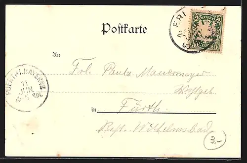 AK Marloffstein, Ortsansicht über Feldweg