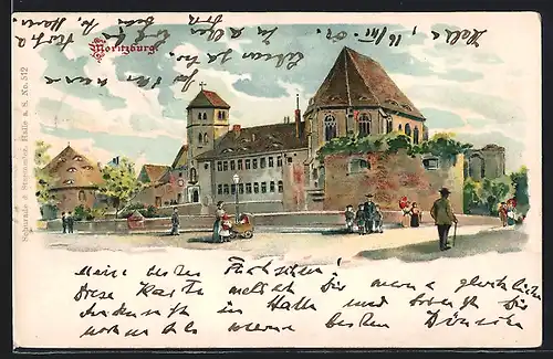 Lithographie Halle a. S., Moritzburg