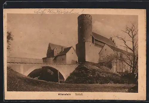 AK Allenstein, Blick auf das Schloss