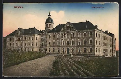 AK Troppau, Ansicht vom Marienkloster