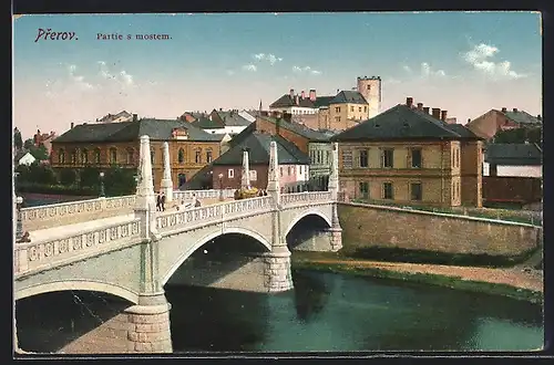 AK Prerau, Partie an der Brücke