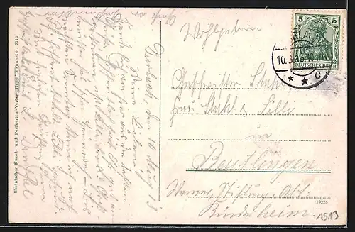 AK Durlach, Turmberg mit Drahtseilbahn