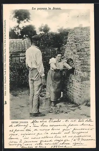 AK Champagne-Ardenne, Entre Voisins, Les paysans de France